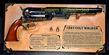 Expositor de pared para revólver Colt Walker 1847 pistola estante PINO CLARO mancha 473