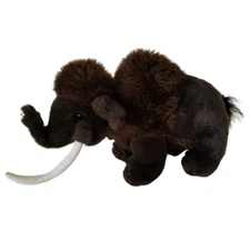 K&M International Wild Republic Wooly Mammoth Plush Stuffed Animal Tusk 2010 13"