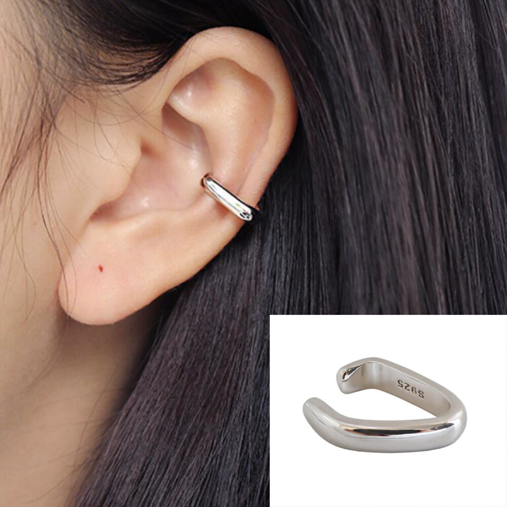 Sterling Silver Ear Jacket Hammered Bird Post Earrings Sterling Silver Ear Jacket Hammered Bird Post Earrings