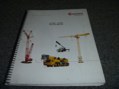 Manitowoc Grove RT540E Rough Terrain Crane Owner Operator Manual