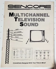 Sencore Information guide MultiChannel Television Sound