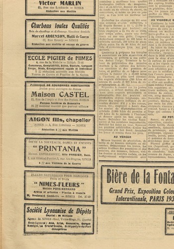 APRÈS la BATAILLE Mensuel Aubussargues Meynes Salindres Fourques Nimes Jan. 1933 - Bild 7 von 8