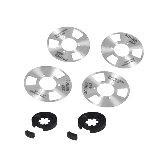 Metal Reel-to-reel Cassette Tape Aluminum 4 Reels + 2 Wheel Audio Tape(Silver) - Picture 9 of 11