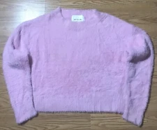 MCGUIRE Pallenburg Fuzzy Cloud Knit Sweater Womens M Valley Girl Pink Pullover