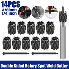14x 3/8" Spot Weld Double Sided Cutter Remover HSS Drill Bit Welder Cut Tool Kit