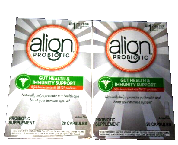 2 BOXES ALIGN Immune Support Daily Probiotic Supplement 28 Capsules EXP: 12/24