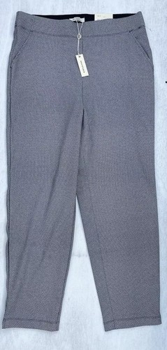Max Studio Ponte Slim Leg High Rise Pull On Trouser Pants Size L - Picture 15 of 15