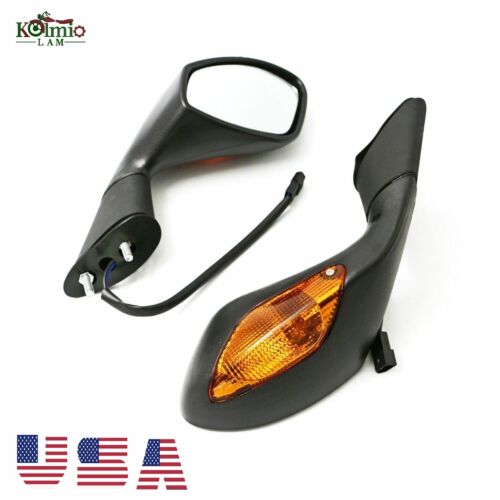 Fit for Aprilia RSV4 2004 - 2014 Turn Signal Rear View Side Mirrors 08 09 10 11