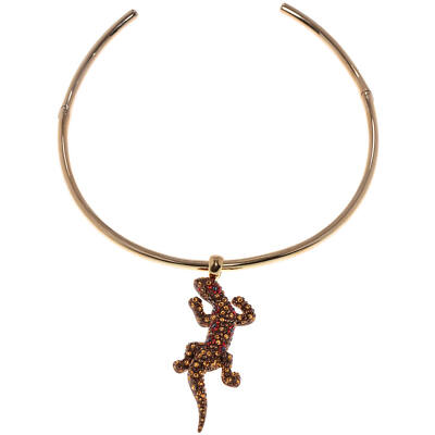 Swarovski Women's Necklace Lizard Rainbow Crystals Union Island Ghecko 5546231