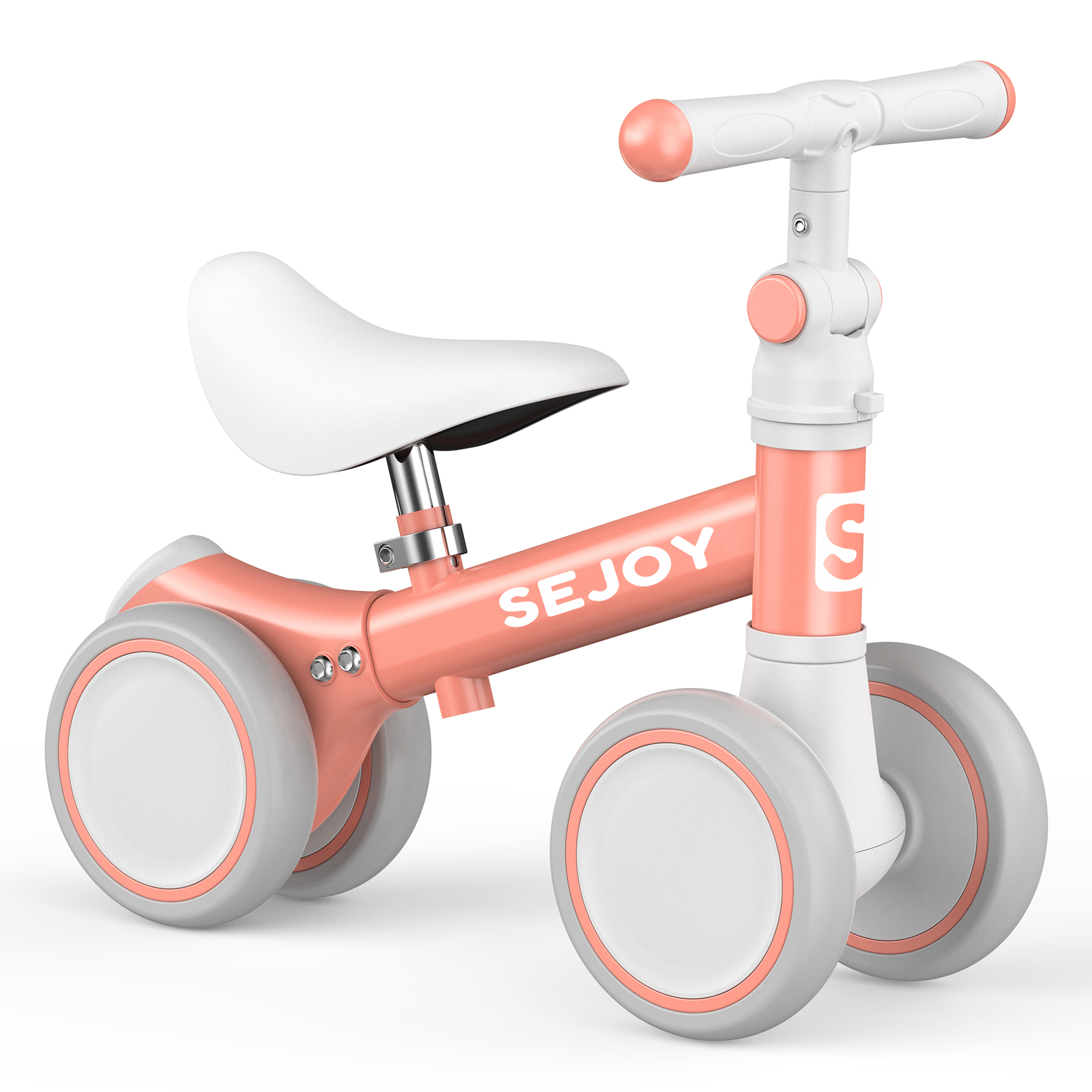SEJOY Baby Walker Balance Bike 4 Wheels for 12-24 Months Toddler Bicycle Toys
