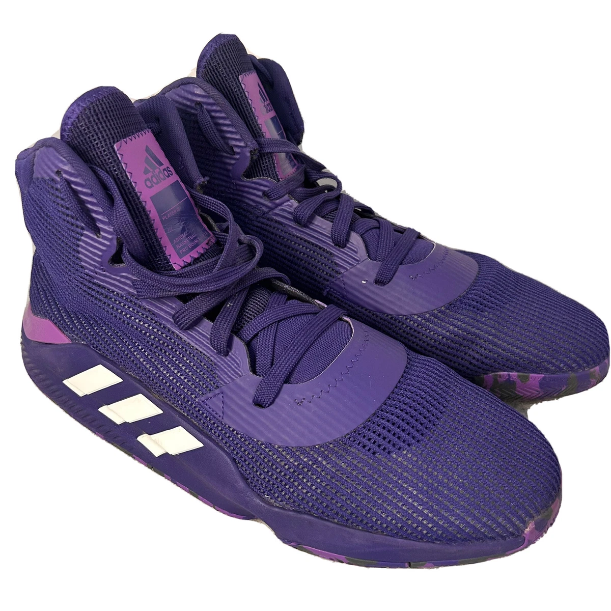 Adidas Pro Bounce 2019 Collegiate Purple Men s Shoe EF0669 Sz 15