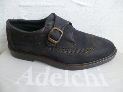 Adelchi Slipper Halbschuhe Freizeitschuhe Schuhe Leder schwarz 73582 NEU