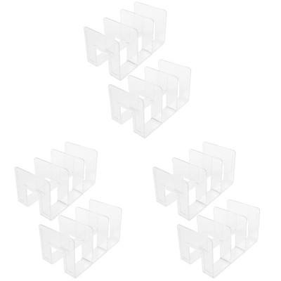  6 Stück Tisch-Buch-Organizer, Dokumentenaufbewahrungsständer, Tisch,