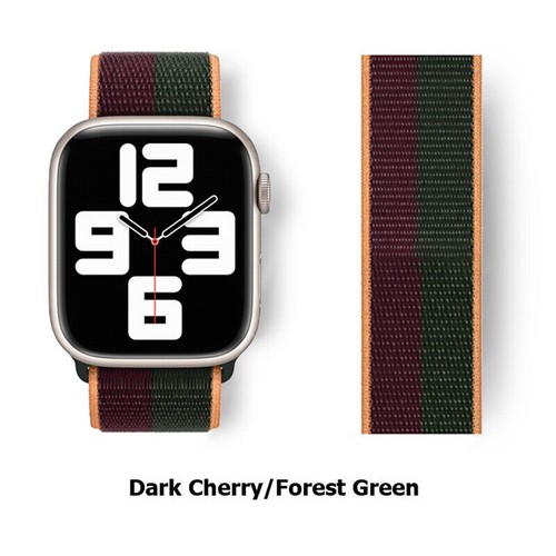 Pasek Nylonowa pętla Tkana sportowa do Apple Watch Ultra2 9 8 7 6 5 SE 4 38-49mm - Zdjęcie 140 z 169