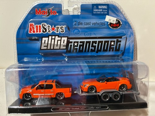 Maisto All Stars Elite Transporter 1/64 2007 Cadillac Escalade EXT/ Cadillac XLR
