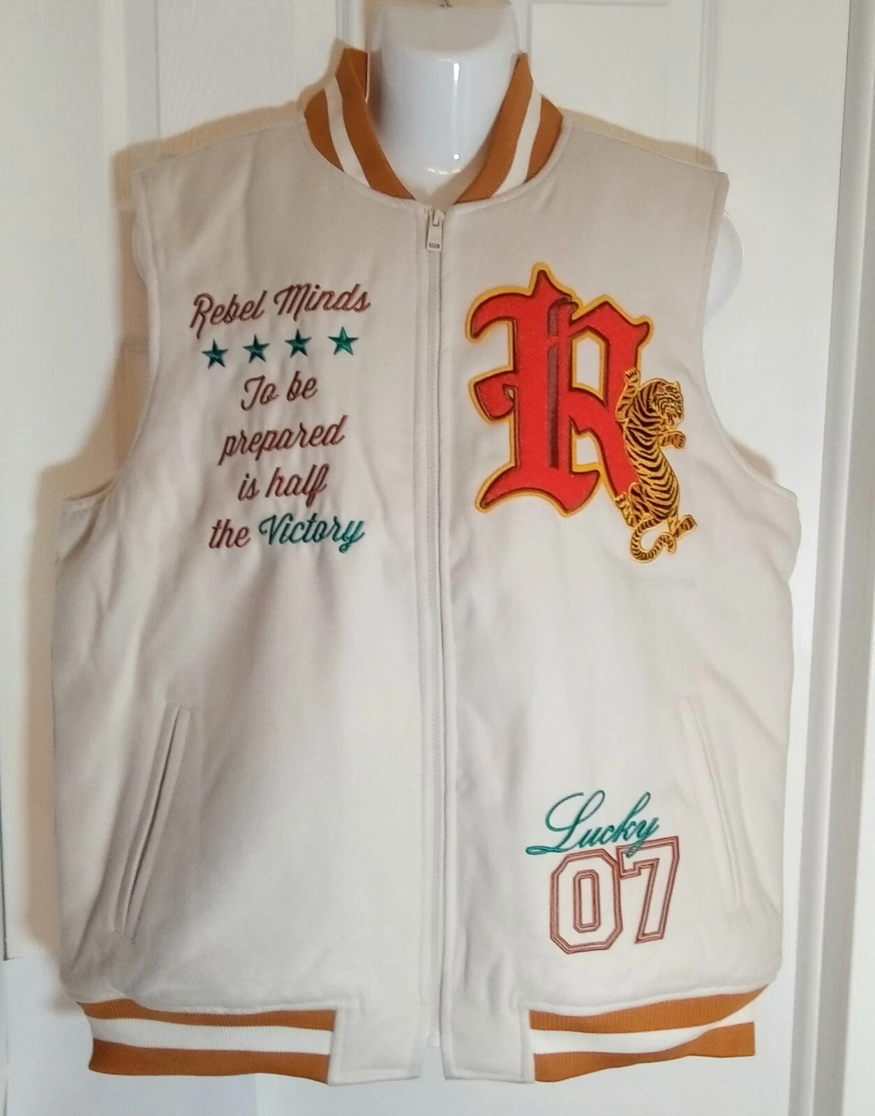 REBEL MINDS Melton Varsity Vest Men