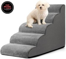 Escaleras para perros para camas altas de 22,6" de alto, escalones para mascotas
