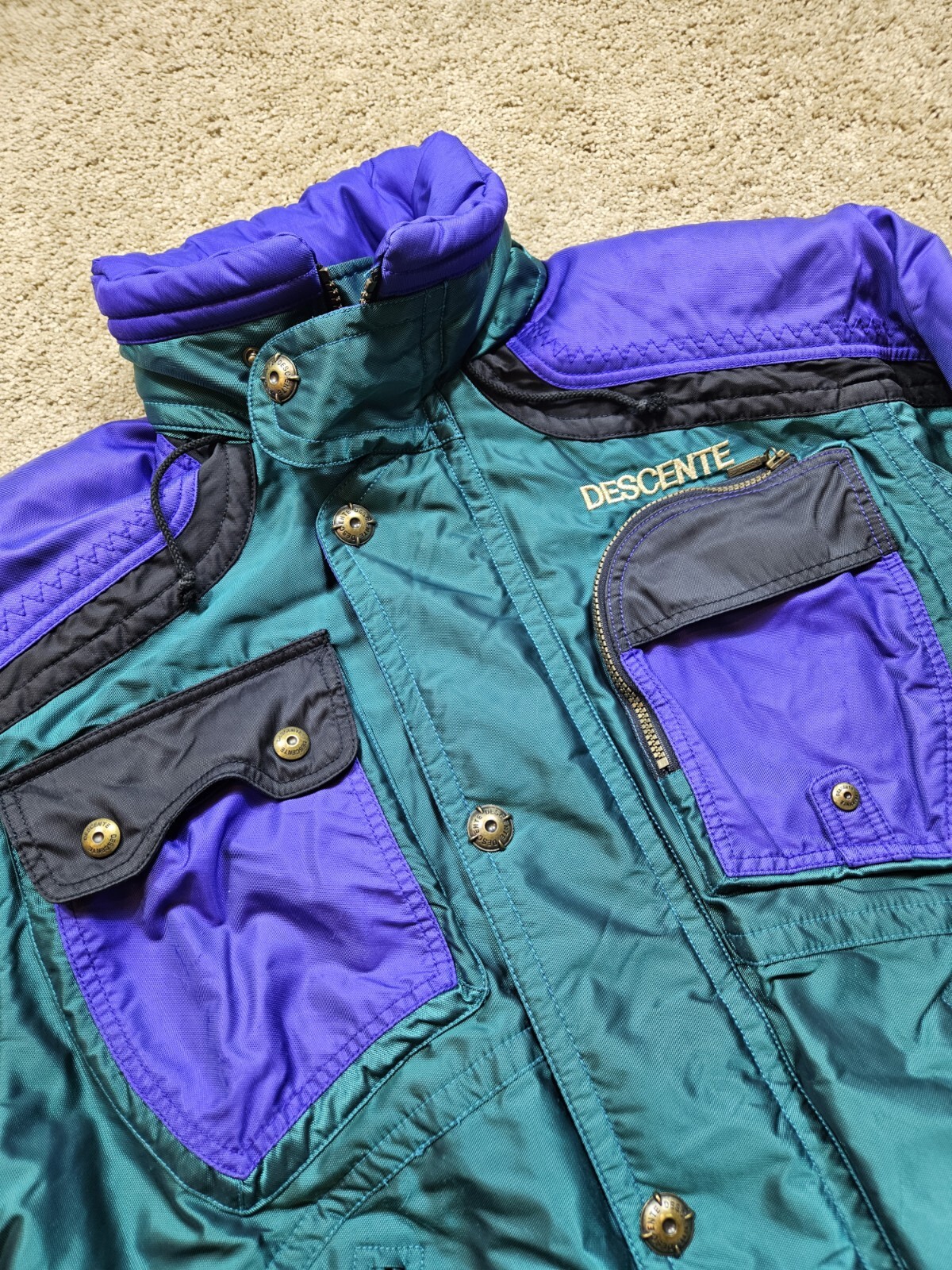Vintage 90s Descente Colorblock Ski Jacket Size Medium