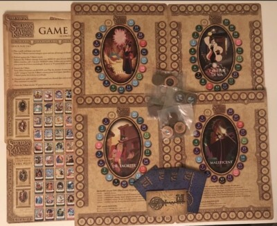 sorcerers of the magic kingdom rare cards Sorcerers Of The Magic Kingdom - Complete SET All 86 Cards And Game Boards