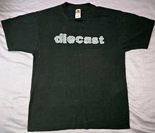 Vtg Authentic DIECAST I Already Hate You Tour Shirt L Hardcore Metalcore Boston