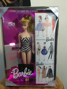 original 1959 barbie doll and package special edition reproduction