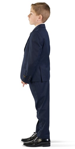 Jungen einfarbig marineblau Anzug 5-teiliges Set Kerb Revers Kinder formelles Kleid AZARMAN 1586 - Bild 5 von 8