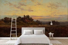 3D Oil Rural Landscape Wallpaper Wall Mural Removable Self-adhesive Sticker 518