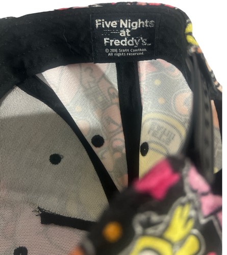 FIVE NIGHTS AT FREDDYS VELVET HAT SNAP-BACK BASEBALL CAP - Picture 5 of 5