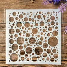 1pc Bubble Dot Layering Stencils Dotted Paper Card Templates Scrapbook Making Su