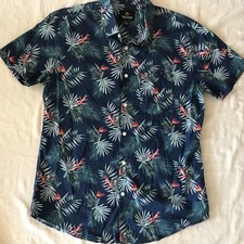 THREADBARE MENS HAWAII SHORT SLEEVE SHIRT LAR...