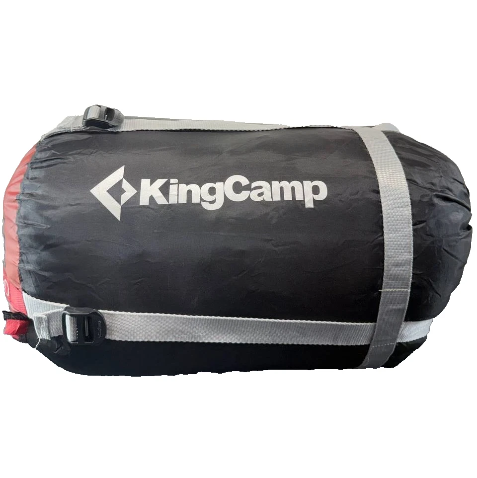 KingCamp Freespace 250 Sleeping Bag XL 39" Wide 3-Season Camping NEW Wine Red
