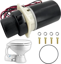 Marine Toilet Macerator Pump Motor Set Fits Jabsco 37045, 37245 12V 37072-0092