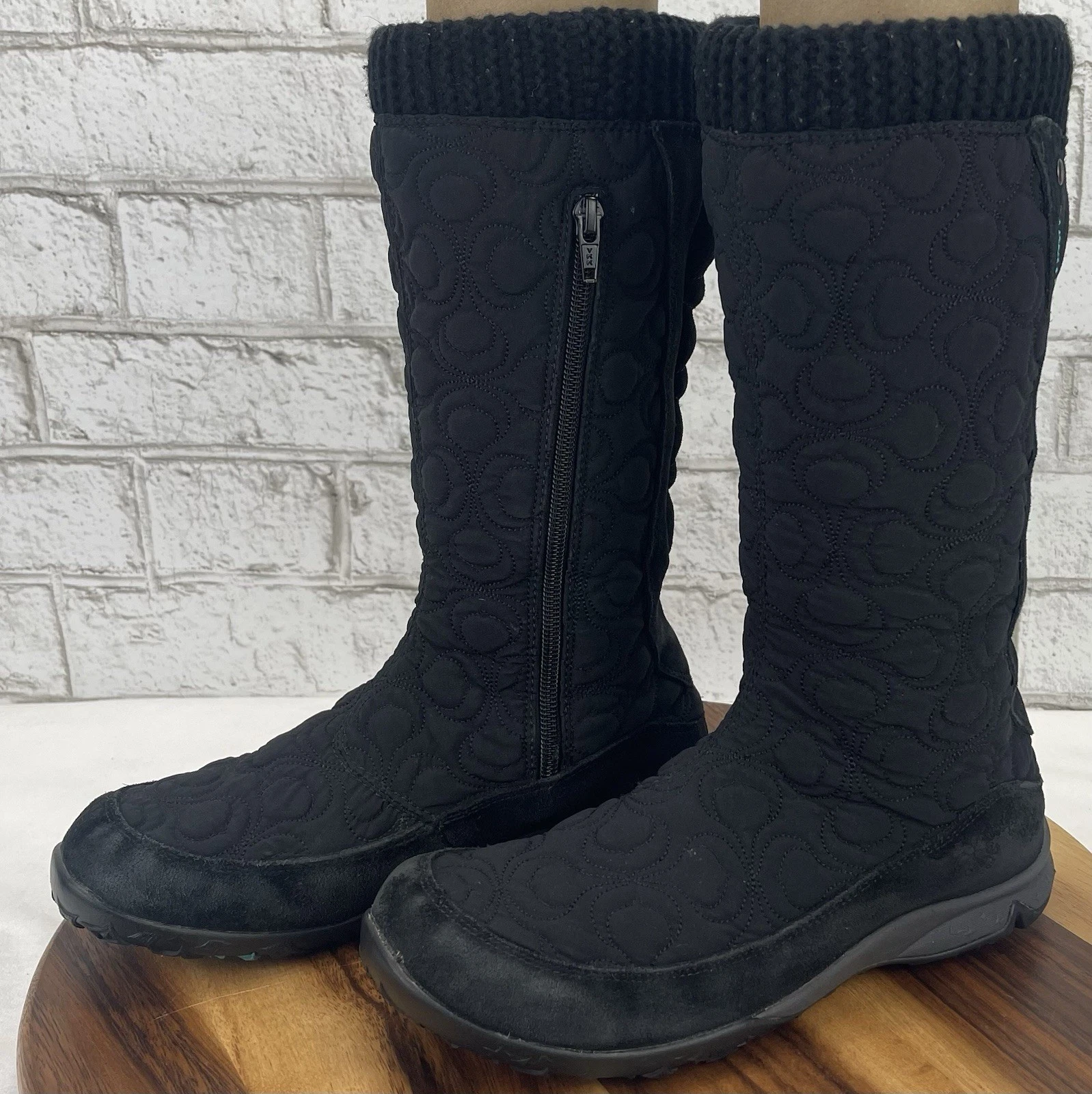 Stivali alti invernali Salomon Gondola 107654 donna 6 5 trapuntati Thinsulate neri zip