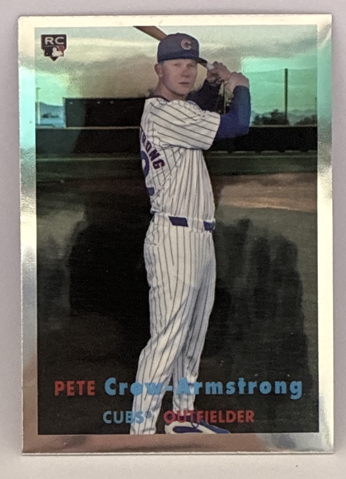 2024 Topps Chrome Lids Mitchell & Ness Pete Crow Armstrong #8 RC Cubs Exclusive