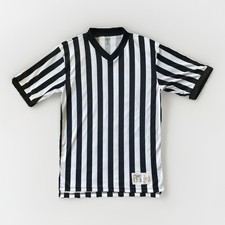 Honigs Whistle Stop Inc Referee Short Sleeve Shirt Medium B16 Mens V Neck