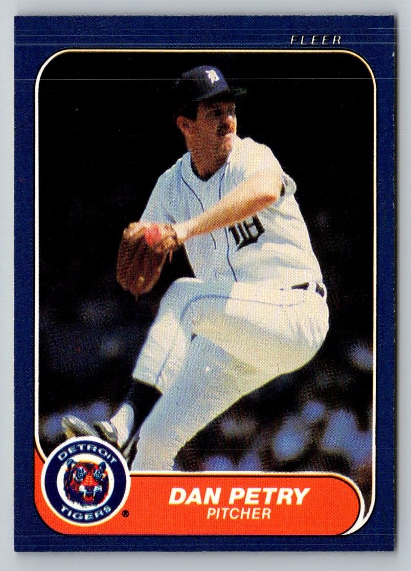 1986 Fleer #235 Dan Petry