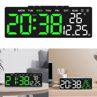Contemporary LED Digital Table Clock with Multiple Functions for Stylish