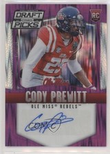 2015 Prizm Collegiate Draft Picks Purple Flash 74/99 Cody Prewitt #168 Auto 0c2