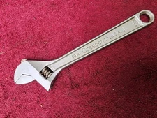 Vintage CRESCENT  Crestology 10" Adjustable Wrench, Made In USA #3