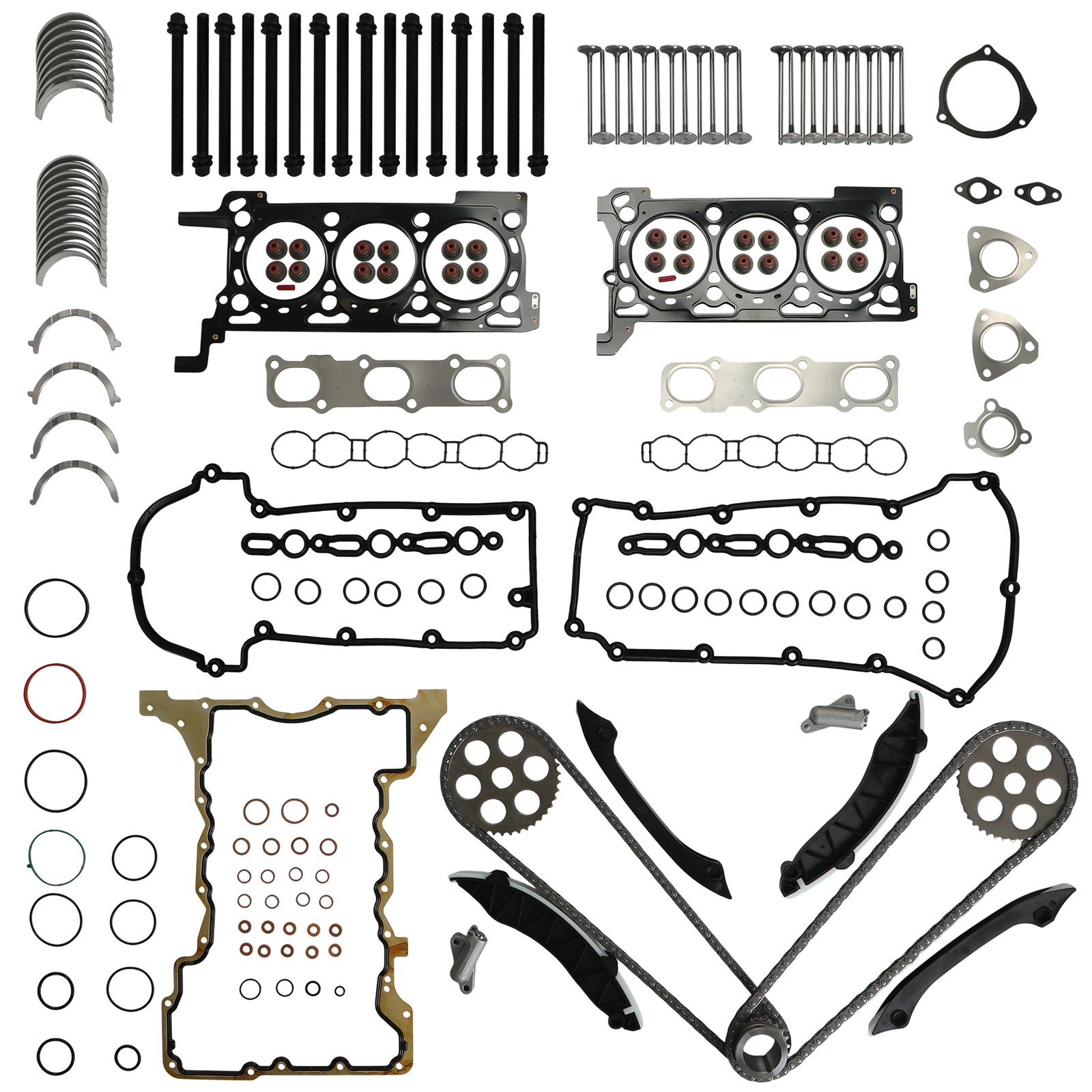 Timing Chain Kit Head Gasket Set For Jeep Chrysler Maserati Ram 3.0L 2010-2023