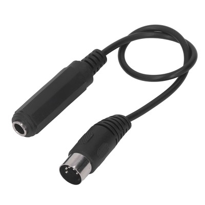 6.35mm Female To 5pin MIDI Adapter Cable 1ft Plug And Play Mic Adapter Cable CB