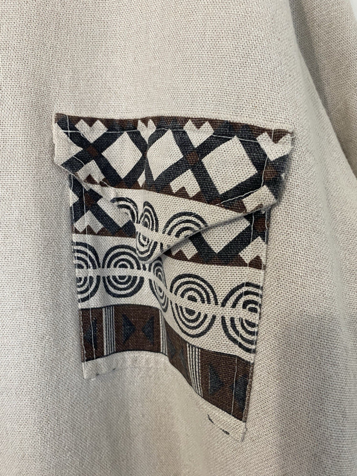 Native American Print Reversible Jacket Men's siz… - image 5