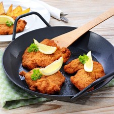 GRÄWE Servierpfanne aus Schmiedeeisen Ø 28 cm, mit hohem Rand, beschichtet