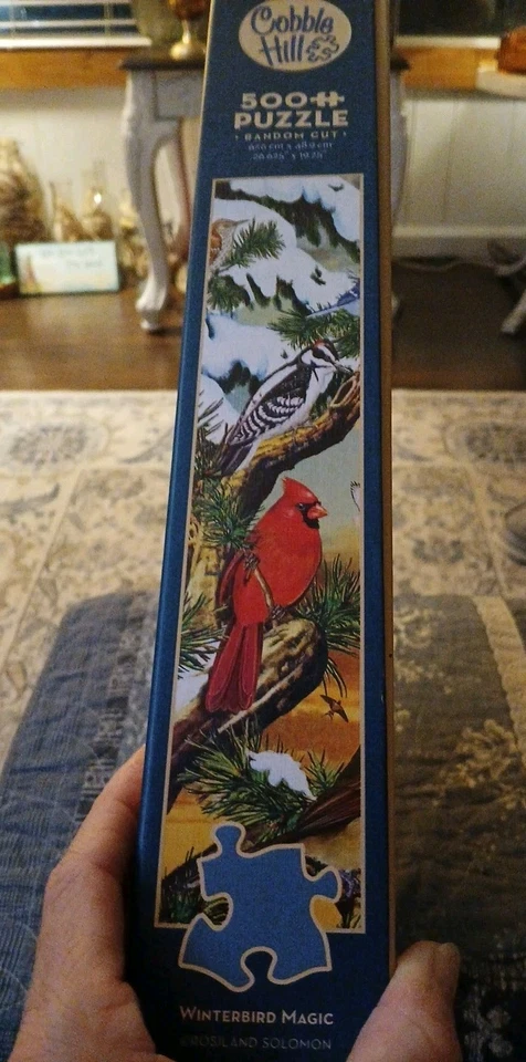 Rompecabezas WINTERBIRD MAGIC sellado Cobble Hill 500 piezas pájaros NUEVO 26"x19" Foto 4 de 4
