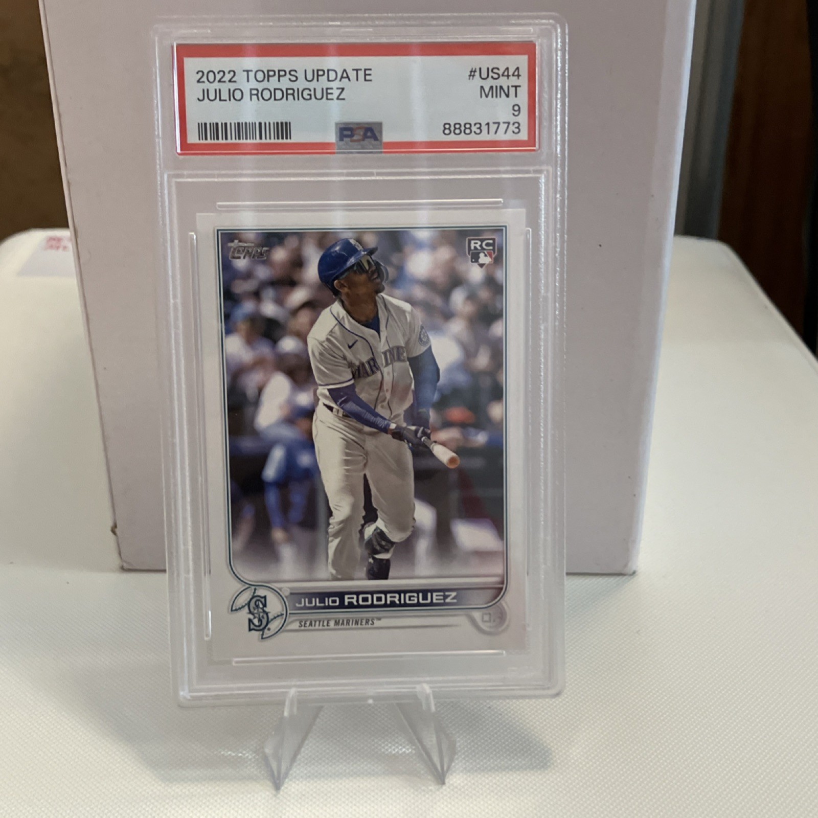 Julio Rodriguez 2022 Topps Update Series #US44 Rookie RC PSA 9 Mariners Base