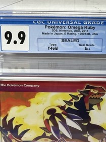 Pokemon Omega Ruby - Nintendo 3DS - Sealed - New - CGC Graded 9.9 A++