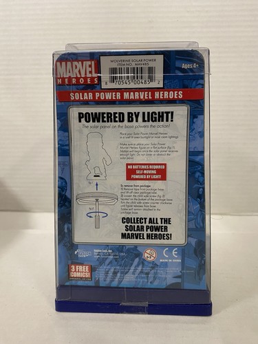 Wolverine Marvel Super Heroes Solar Powered Self Moving Bobblehead Rare 2006 - Picture 2 of 2