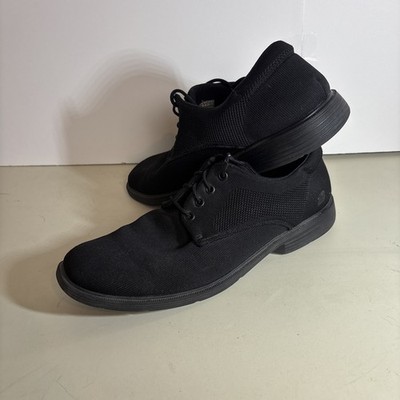 SKETCHERS Dress Knit Oxford Shoes Mens 10.5 Black Mesh Lace Up Casual No Slip