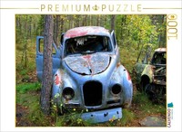 Calvendo Puzzle Blue Car | 1000 Pieces, Finished Size 25.2 × 18.9 In (64 × 48 Cm