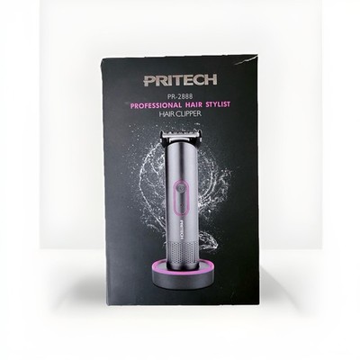 Pritech PR-2888 Rechargeable Hair Clipper Powerful Motor Hair Guards